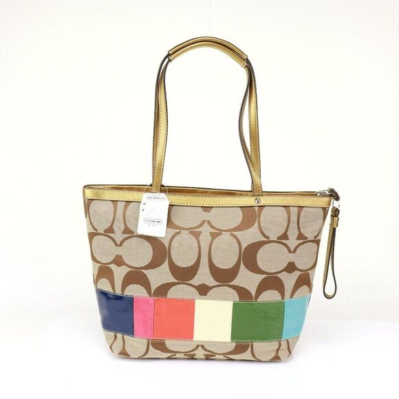 Coach Limited Edition Rainbow LGBTQ Shopper Lunch Bag Tote - Picture 7 of 11